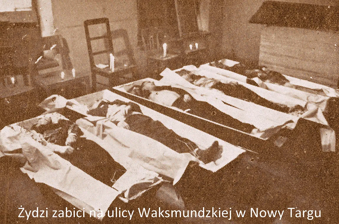 Żydzi zabici na ulicy Waksmundzkiej w Nowym Targu