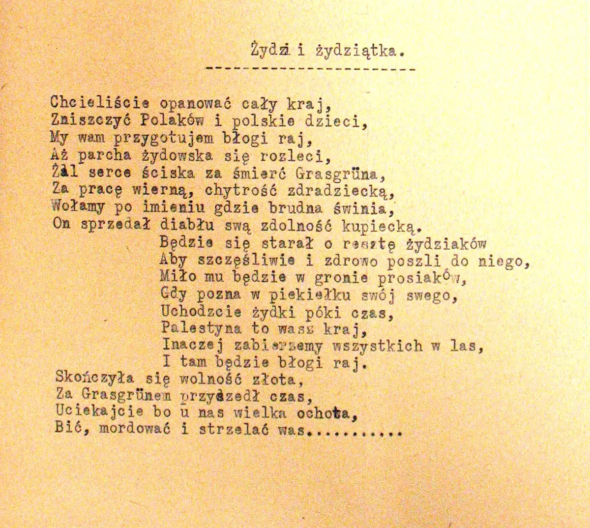 Ulotki pisane osobiście przez Józefa Kurasia „Ognia”, które jego szwagierka rozrzucała po Nowym Targu.