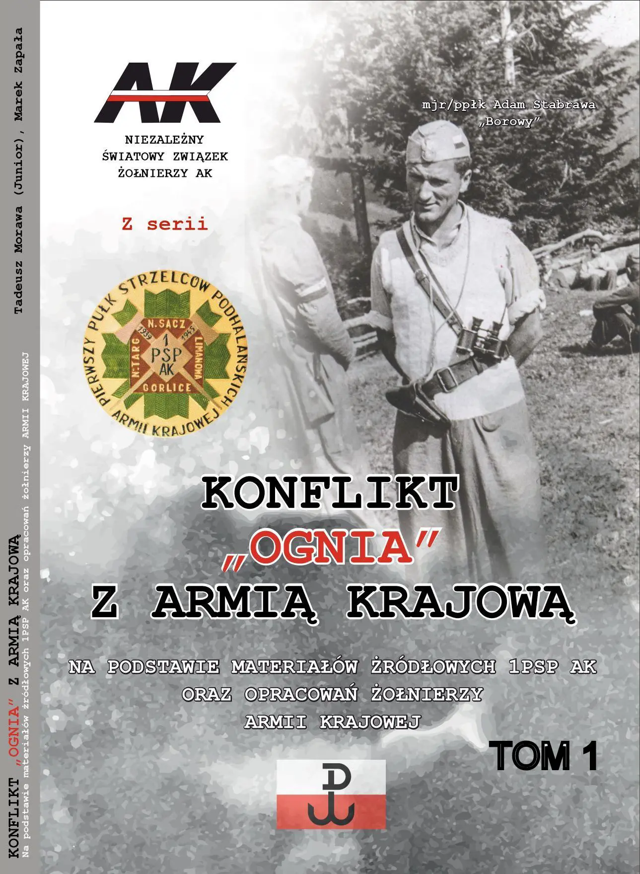 Okładka książki Marka Zapały „Konflikt »Ognia« z Armią Krajową”, tom I
